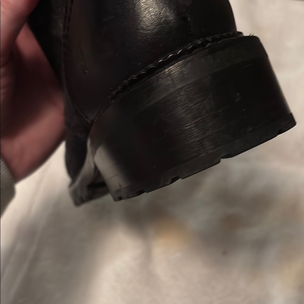 Frye Black Fur-Lined Lace-Up Boots 7.5 - Picture 6 of 17